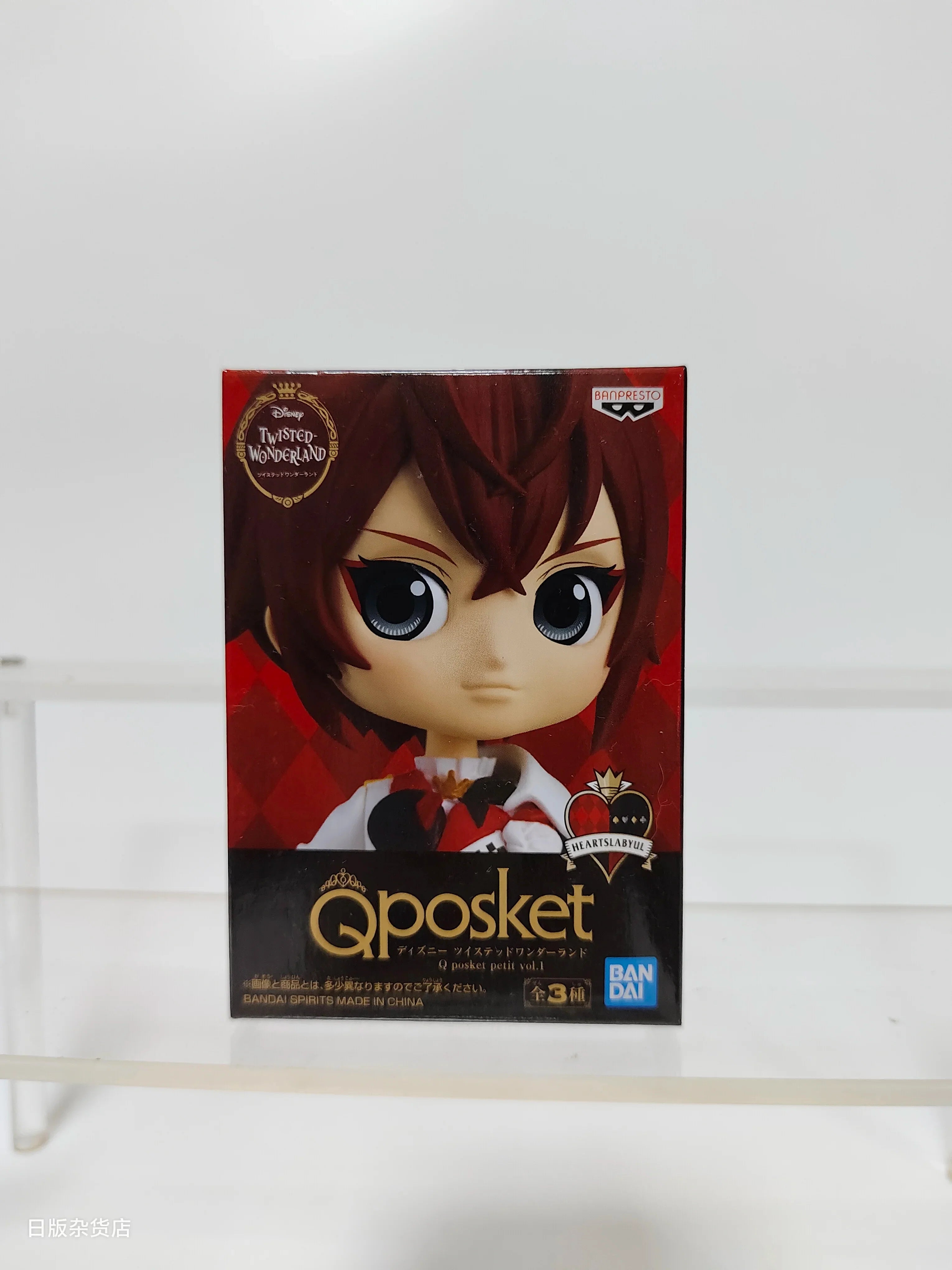 Genuine Bandai Q posket Series Disney Twisted Leona Jack Ruggie Wonderland Azul Ashengrotto Collectible Model Toys Gift