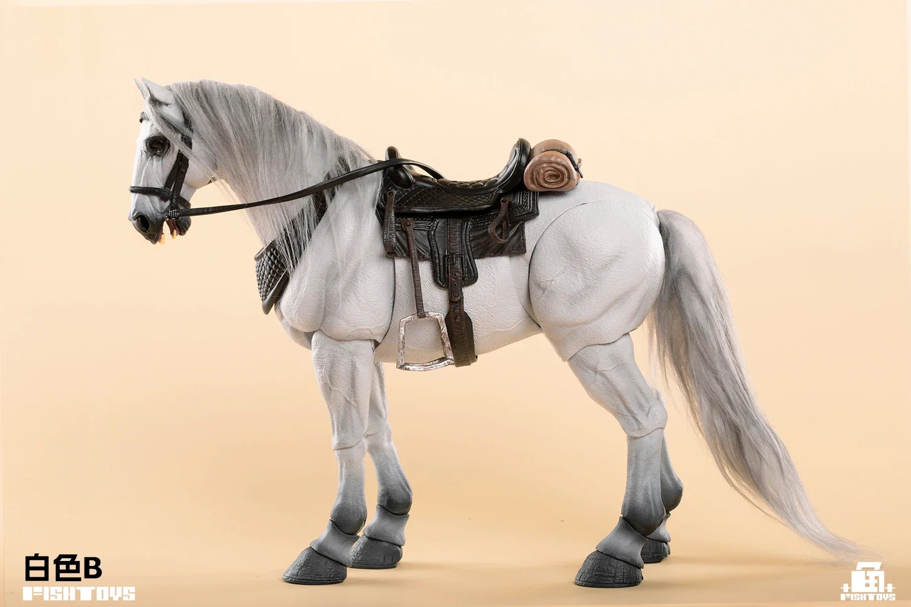 Pre-sale FISHTOYS Fish Play Knight War Horse War Beasts 1/12 Animal Action Figure Mount Accessories Statue Customized Decoration