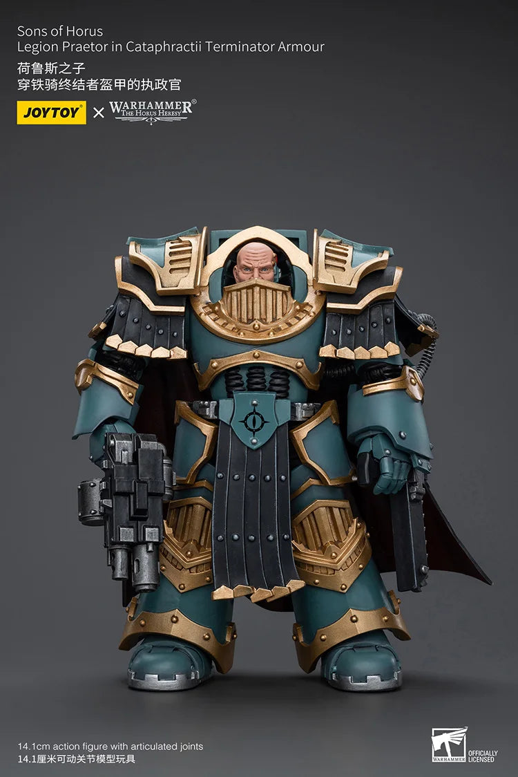 JOYTOY Warhammer "The Horus Heresy" Sons Of Horus Legion Praetor In Cataphractii Terminator Armour Action Figures Doll Gift Toys