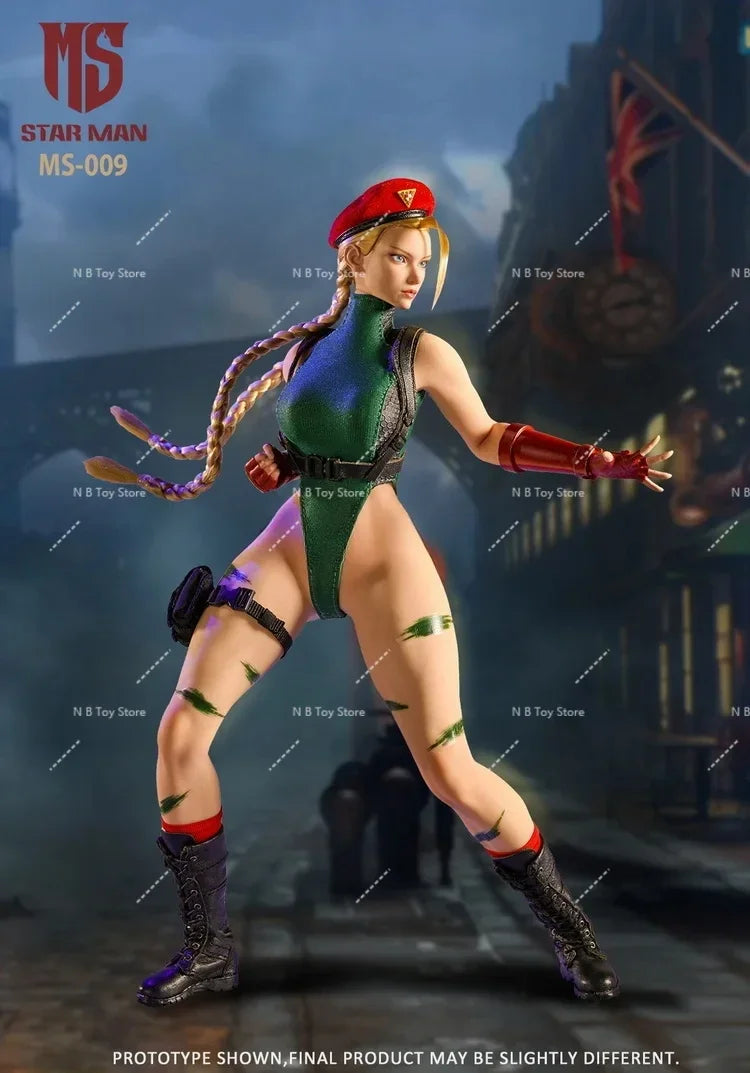 STAR MAN MS-009 1/6 Collectible Muscle Girl Agent Cammy Soldier High Collar Bodysuit Design Movable 12"  Action Figure Toys