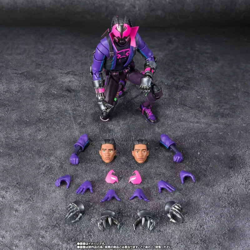 Bandai SHF Prowler Miles Morales Spider-Verse Marvel Actionfigur