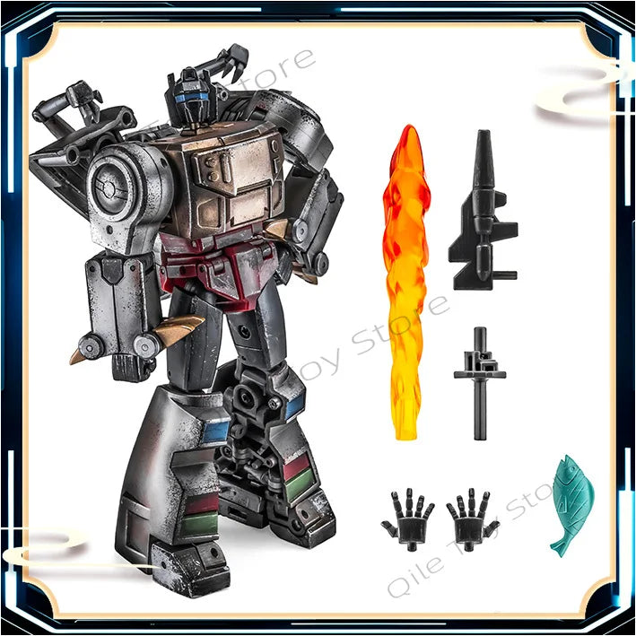 In Stock Transformed Toys Small Scale NA H44Z Battle Damaged Version Ymir Robot Dinosaur Cable Tyrannosaurus