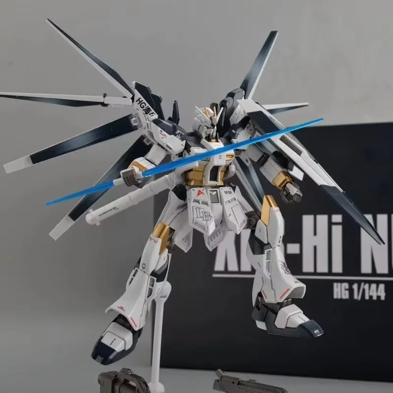 Hi-Î½ RX-93-Î½2 HG 1/144 Hi Nu GPB Color Mech Bausatz Actionfigur Jungen Puzzle Spielzeug Desktop Ornament Puppe Sammlerstück