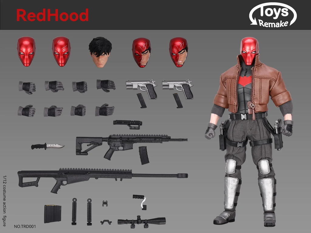 NEW ToysRemake Redhood Figure Trd001 Action Figure 1/12 Collectible Model Doll Universal Accessory Kit Toy Customized Gift