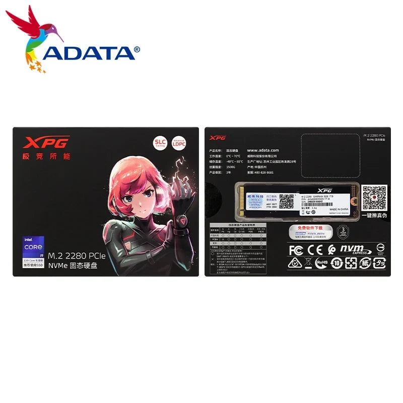 ADATA XPG SSD S20 PCIe Gen3x4 M.2 2280 NVMe Solid State Drive 256GB 512GB 1TB Internal SSD for Desktop Original Hard Drive Disk