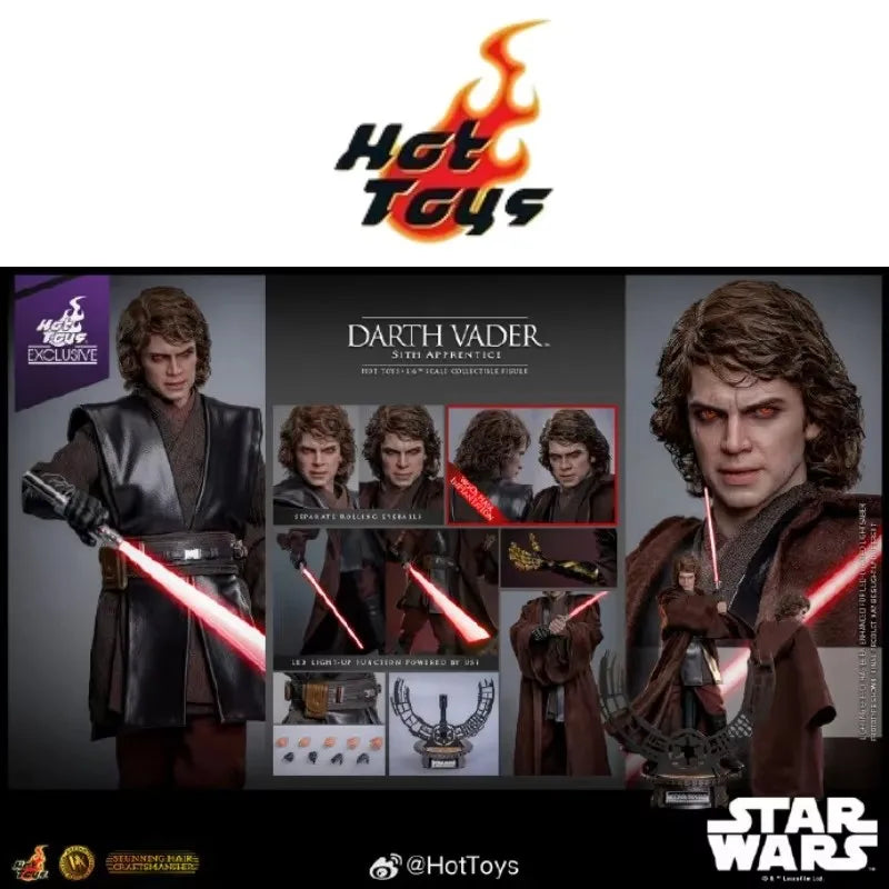 In Stock HOTTOYS HT 1/6 DX47AE Anakin Skywalker Sith Apprentice Action Figures Star Wars 1/6 Scale Collectable Soldier Model Toy