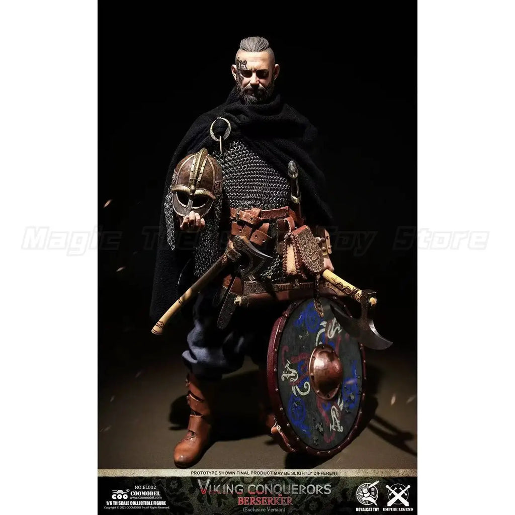 【In Stock】Original COOMODEL SERIES OF EMPIRES NO EL002 VIKING CONQUERORS BERSERKER 1/6 Action Figure Ornament Gift