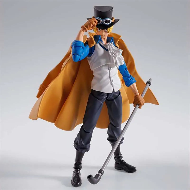 Bandai One Piece Anime Figure SHF Sabo Luffy Romance Dawn Nami Zoro Gum Option Parts Shanks Action Figures Toys For Boys Gift
