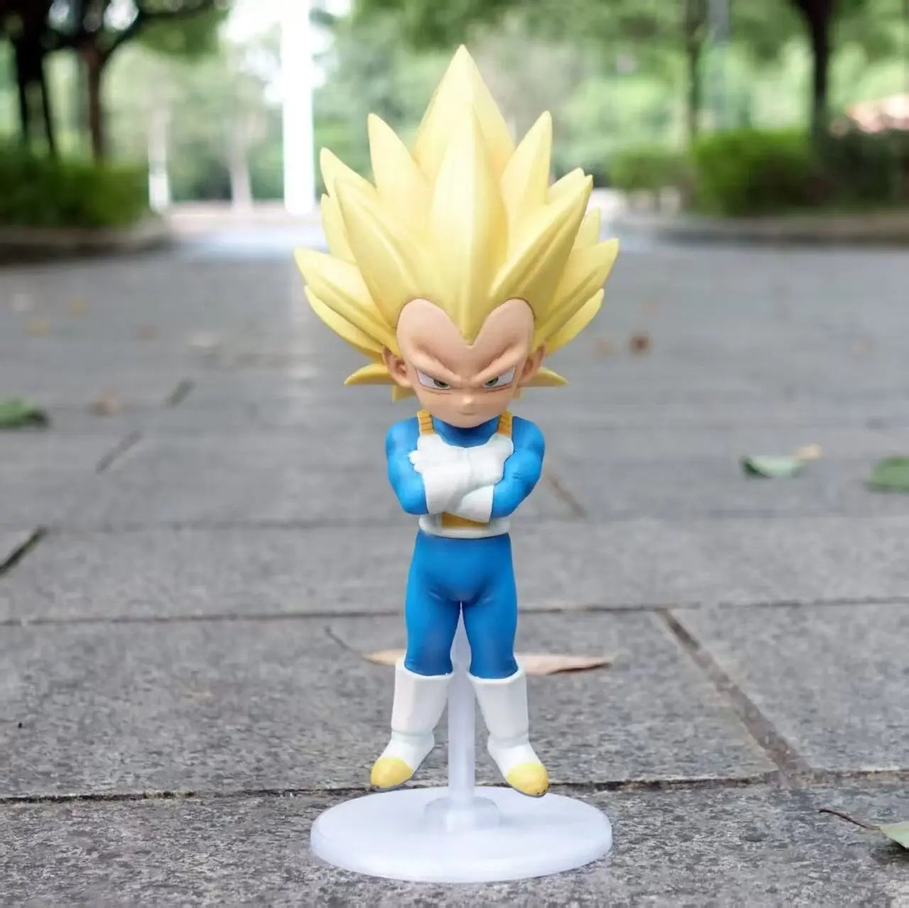 Q Version Dragon Ball SSJ3 Vegeta Figure 21cm/ 8.27inch Super Saiyan 3 Goku Action Figures Collection Model Toys Christmas Gifts