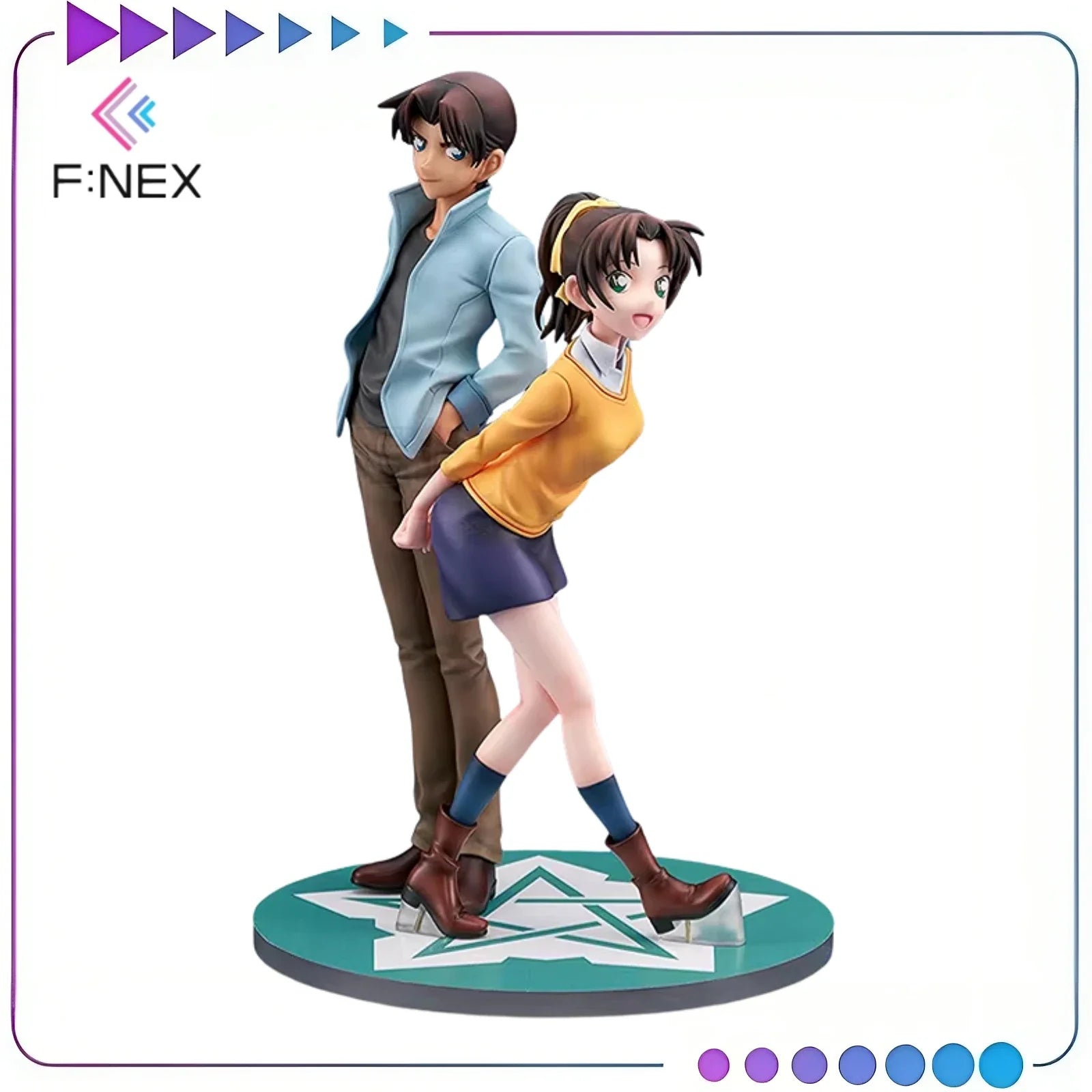 【Original】F:NEX DETECTIVE CONAN Hattori Heiji&Kirsten Thomas 1/7 Scale Figure Model Toy