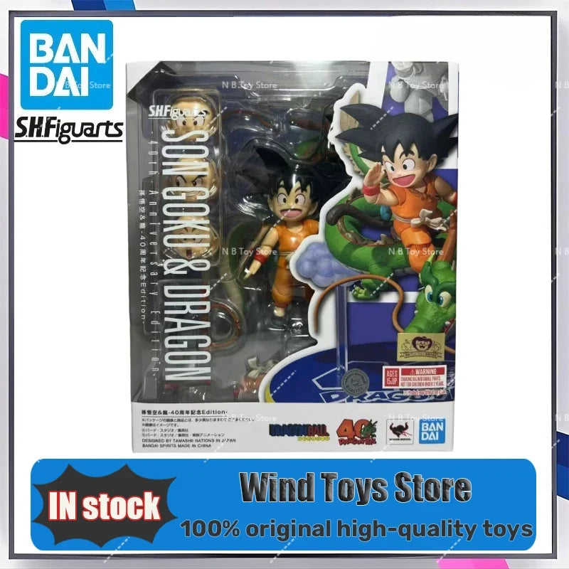 【In Stock】Original Dragon Ball S.H.Figuarts SHF SON GOKU Dragon 40th Anniversary Edition Model Action Figures Toys Collection