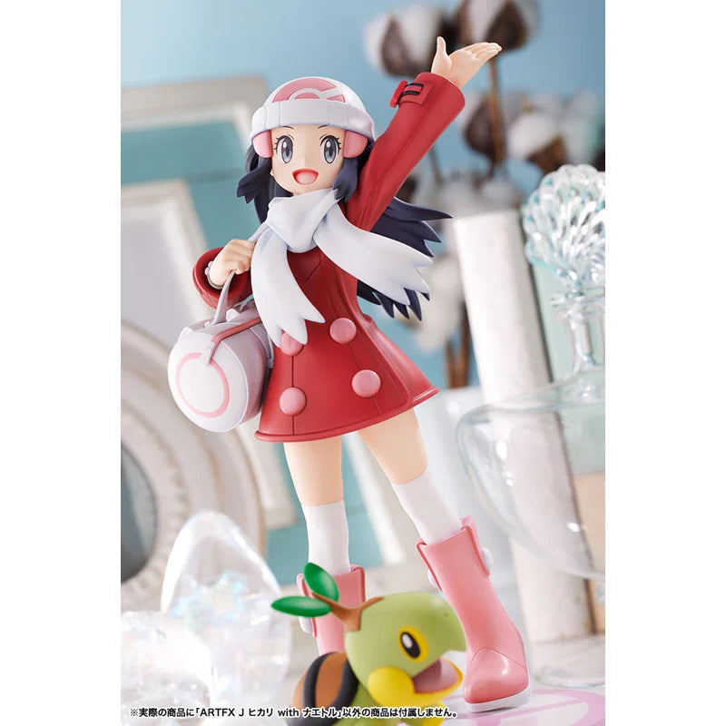 100% Original Kotobukiya ARTFX J Pokemon Series Dawn With Turtwig 1/8 In Stock Anime Collection Action Figures Model Toys
