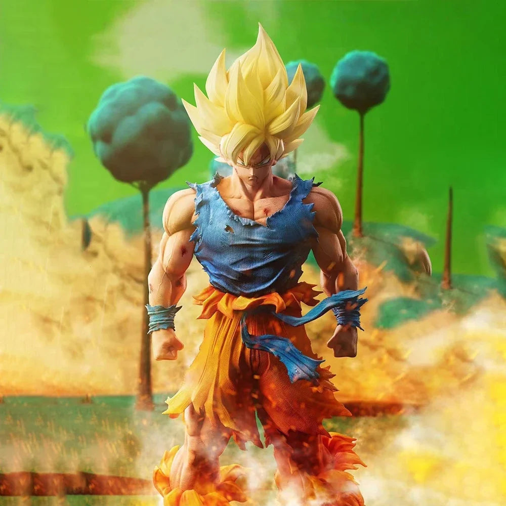 Hot 30cm Dragon Ball Figure Son Goku Figurine Super Saiyan Goku Anime Statue Collection Dragon Ball Model Toy Kid Halloween Gift