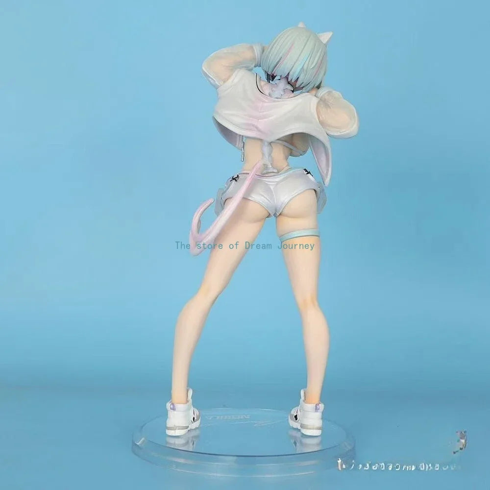 In stock Near Future Nekomata Animation Peripheral Figure GK Trendy Playful Girl Scene Table Set Sculpture Ornament Gift Cat Ear