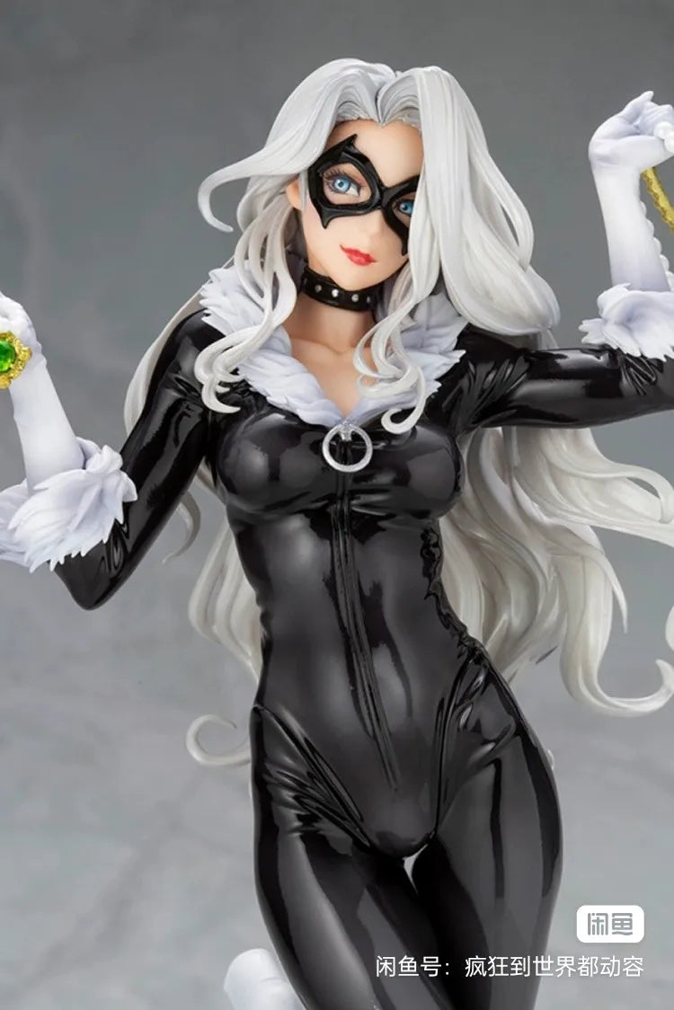 Marvel Black Cat 25cm Bishoujo Pvc Action Figure - Collectible Model Toy Display Doll For Desktop Decoration Ideal Birthday Gift