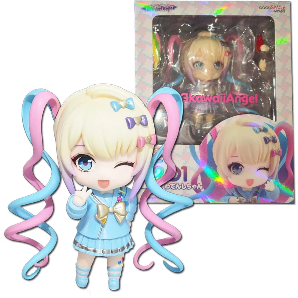 10cm Needy Girl Overdose Anime Figure OB11 Parade KAngel Action Figures Virtual Uploader PVC Collection Model Ornaments Toys