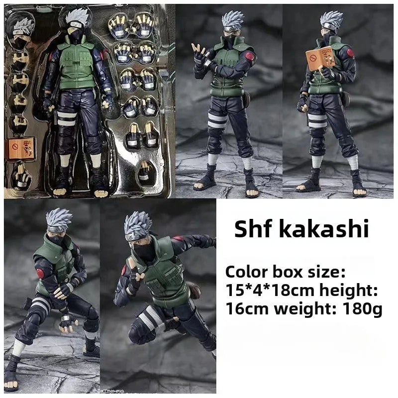 SHF Naruto Movable Naruto Sasuke Kakashi Uchiha Itachi Handmade Model Toy Doll naruto figure joytoy 1 18