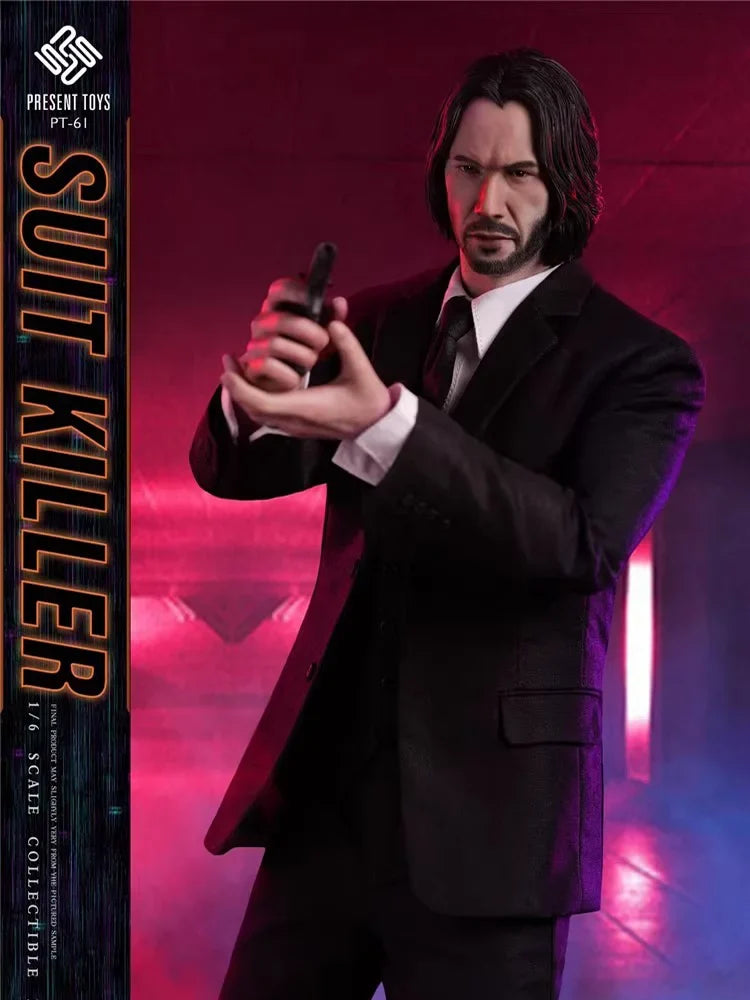 PRESENT TOYS PT-sp61 1/6 Scale Classic Movies Killing God JOHN WICK Keanu Reeves Male Warrior Full Set 12Inch Action Figure Doll