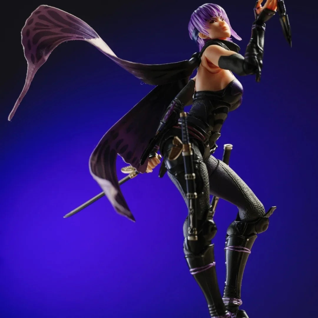 NINJA GAIDEN Shf Anime Handmade clothes Ayane Piling is installed on the cloak Built In Iron Wire Is Suitable for 1/12 Toy