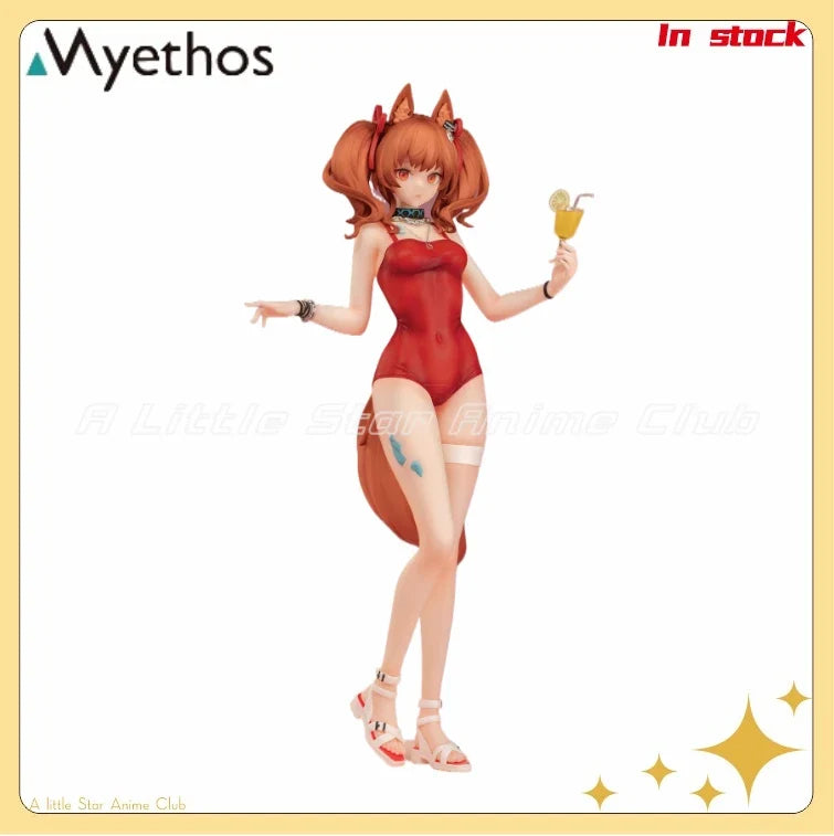 In Stock Original Myethos Gift Series Arknights Angelina Summer 1/7 Animation Figure Model Collection Gift Toys