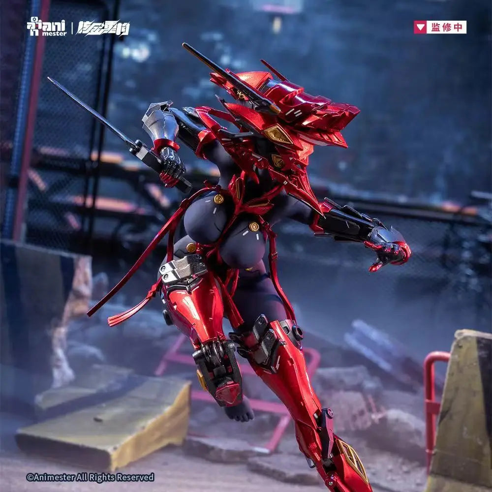 Pre-order AniMester Nuclear Gold Reconstruction Trial KOF Guren Padma 1/9 Rubberized Movable Model Anime Action Figure Toys Gift