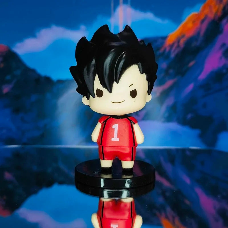 High Quality 7-8 Cm 8pcs Set PVC Anime Figure Hinata Shoyo Kageyama Tobio Q Version Cartoon Model Kids Toy For Children Collecti