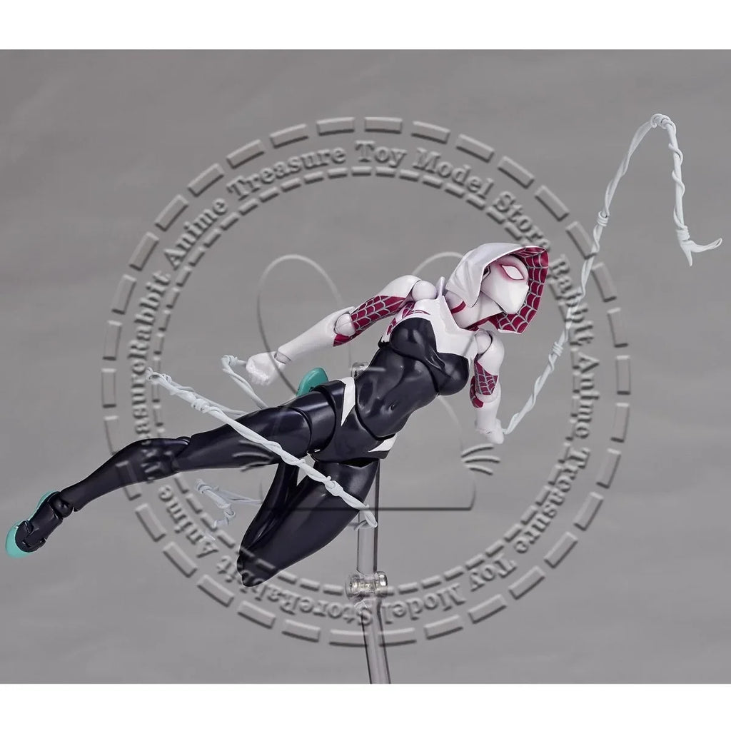 In Stock Original Genuine Kaiyodo Figure Amazing Yamaguchi 004 Spider-Gwen Marvel Articulated Collectible Toy Gift