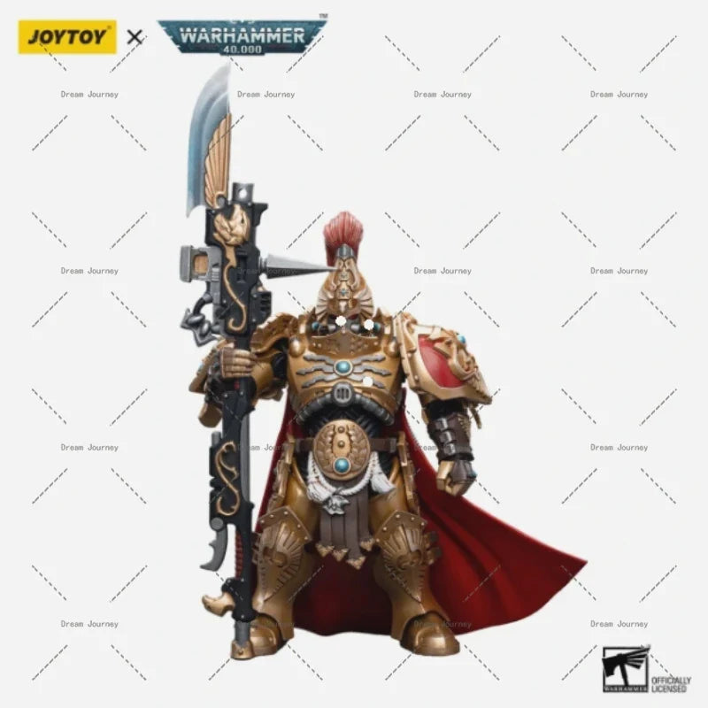 In stock JOYTOY Warhammer 40k 1/18  Adeptus Custodes Shield Captain with Guardian Spear   Action figures Toy collection