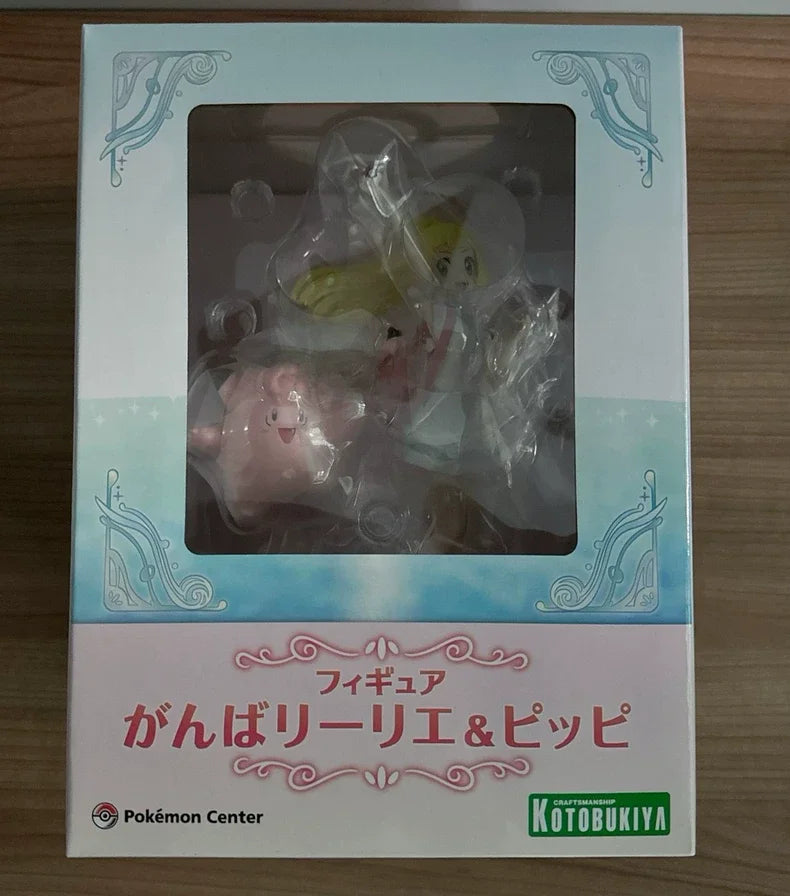In Stock Original Genuine Kotobukiya Pokémon 1/8 Lillie 22cm Anime Action Figure Collection Model Japanese PVC Statue Gift