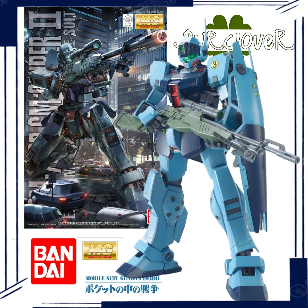 BANDAI Original GUNDAM Series Assembly Model MG 1/100 RGM-79SP GM Sniper II Anime character Movable figurines Children's toys