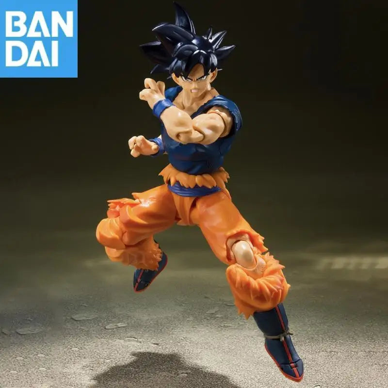 Bandai S.H.Figuarts Dragon Ball Super Son Goku Ultra Instinct Sign Pvc 14cm Anime Action Figures Model Collector Figurine Toy