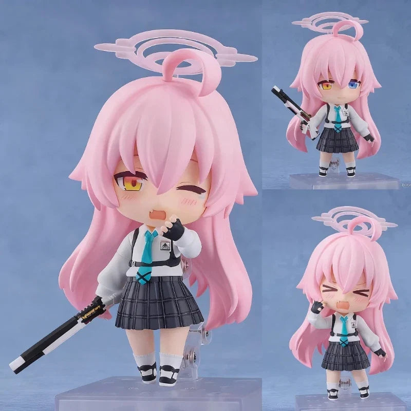 Blue Archive Takanashi Hoshino 2461 Q Version Nendoroid Posable Anime Figure With Face Swap Weapons Collect Ornaments Gift Toys