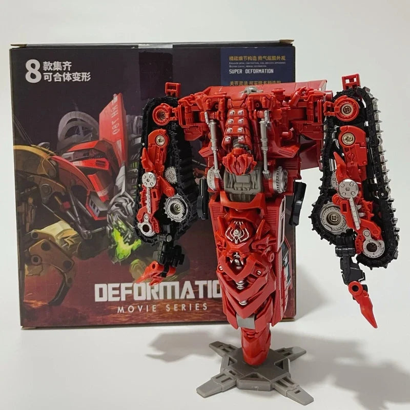 H6001-8B Anime Devastator Transformation Toys TAIBA BMB 8 IN 1 Action Figure Model KO GT Truck Crane Robot Car Kids Boy Gift