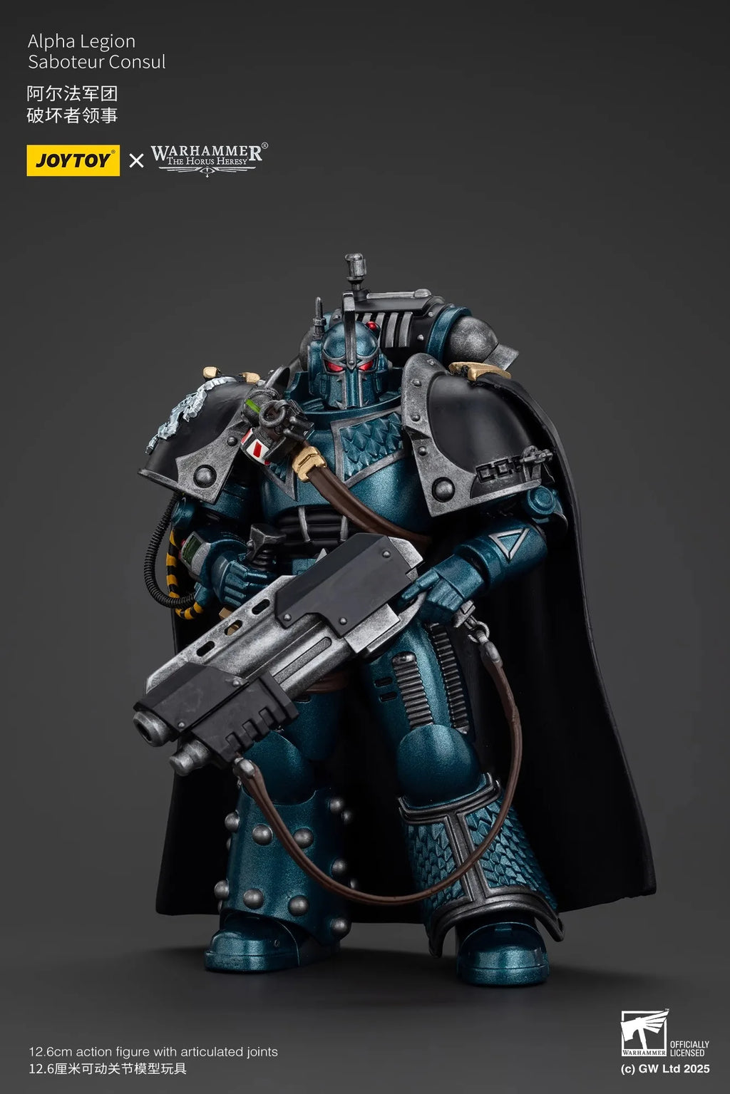 Joytoy Warhammer 1/18 Action Figures Alpha Legion Saboteur Consul Model Toy Boy Gifts 3.75inch