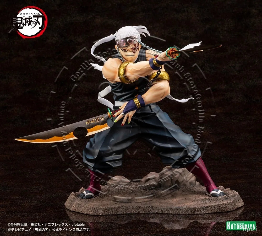 In Stock Original Genuine KOTOBUKIYA ARTFX J Demon Slayer Kimetsu no Yaiba Uzui Tengen 233mm Figure Statue Anime Collectible