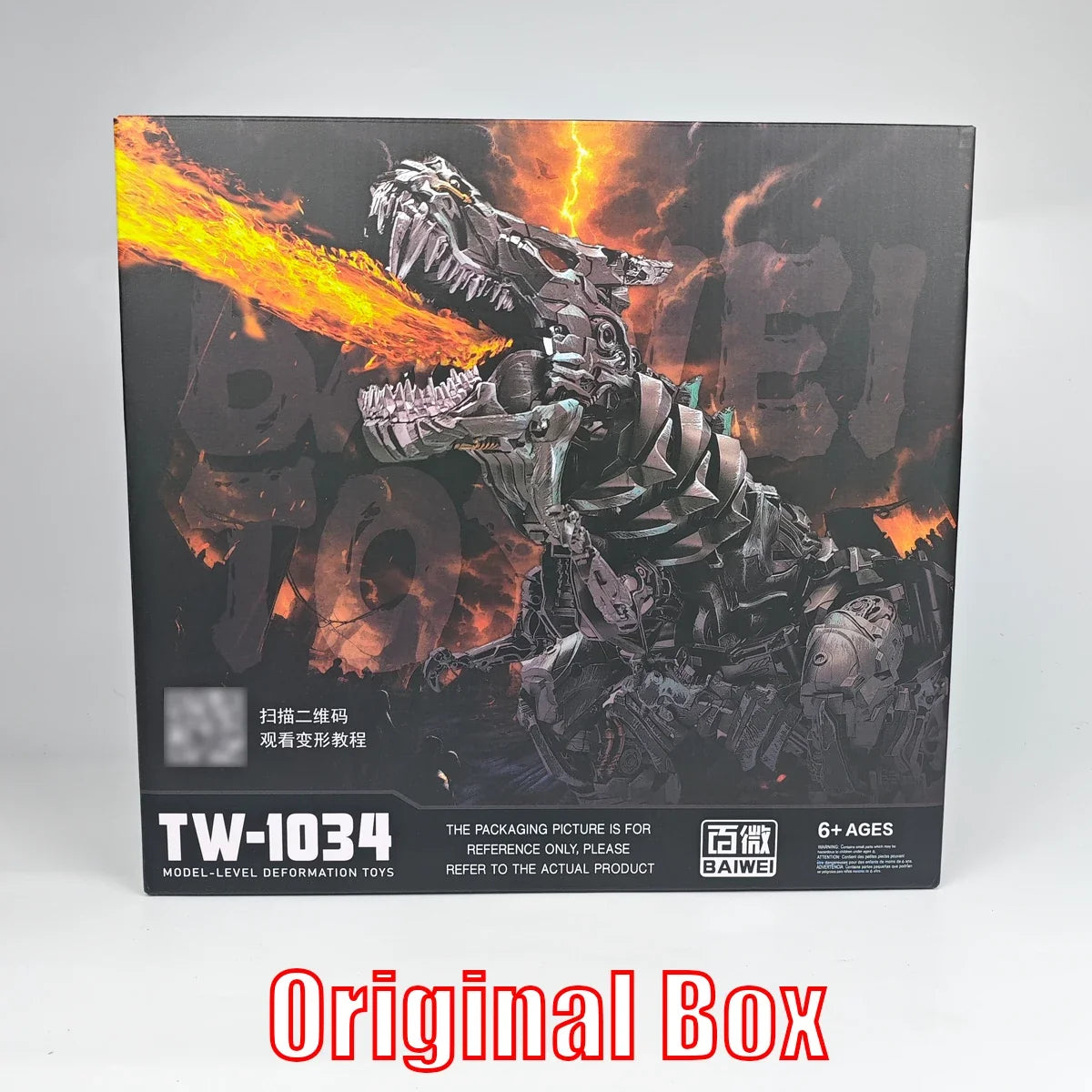 BAIWEI Transformation TW1034 TW-1034 24cm Grimlock KO SS07 Action Figure Dinosaur Lord Leader Toy Collcetion Gifts