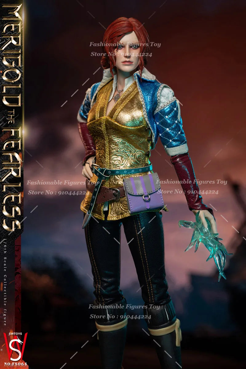 SWTOYS FS064 1/6 Women Soldier Fearless Triss Merigold Full Set 12Inch Action Figure Model Best Collection Gift Dolls