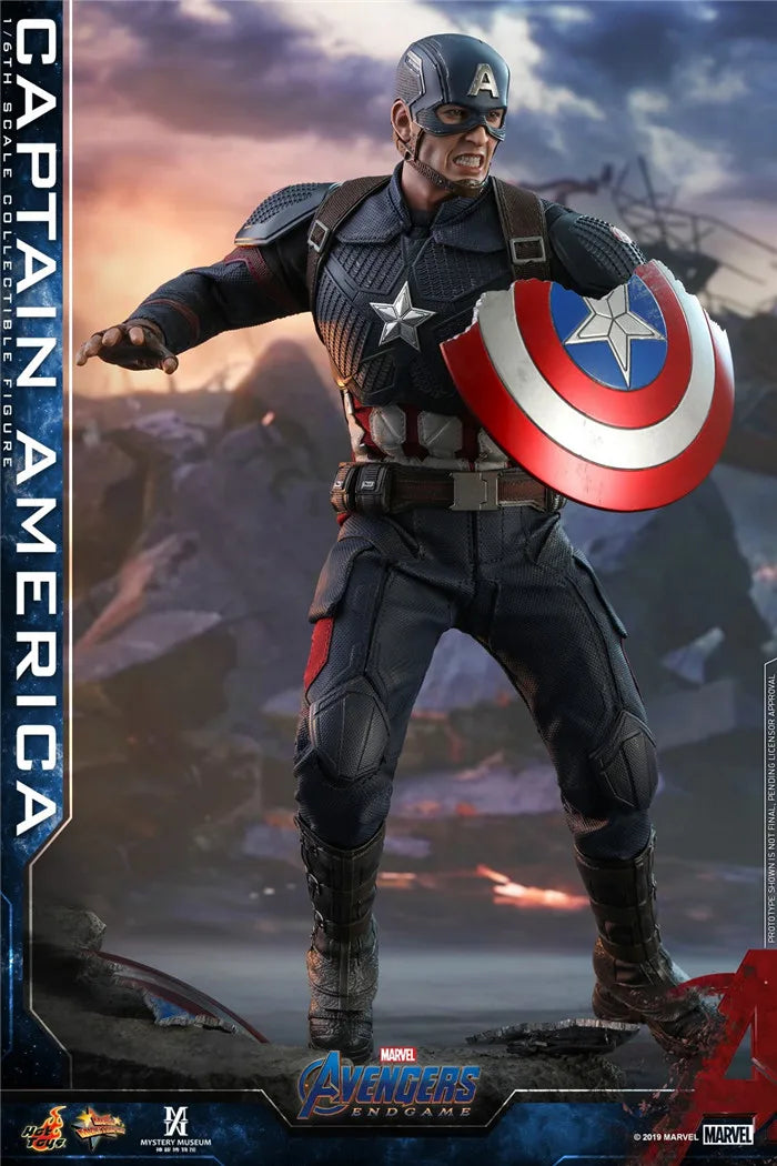 【In Stock】 HotToys HT 1/6 MMS536 Avengers 4 Captain America Captain America 7.0 Mobile Soldier Set Figure Model Gift Collection