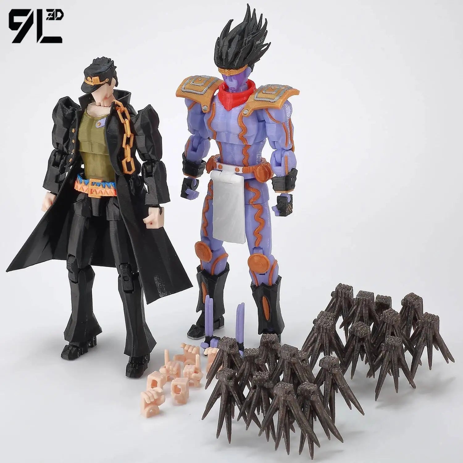 9L3D Lucky13 JoJo's Jotaro Kujo Action Figure Dummy13 with Star Platinum T13 Multi-Jointed 3D Printed Collectible Toys Titan13