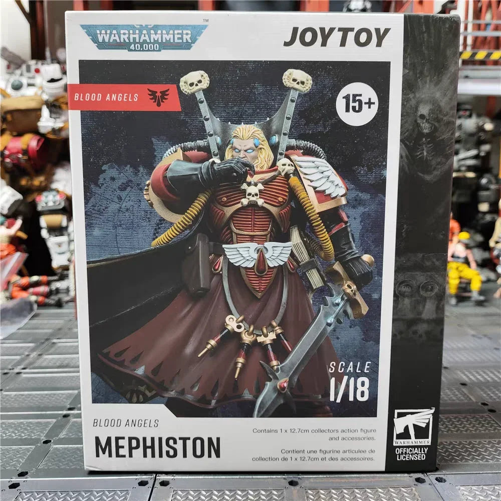 Original JOYTOY Warhammer 40K 1/18 Blood Angel Mephiston Anime Model