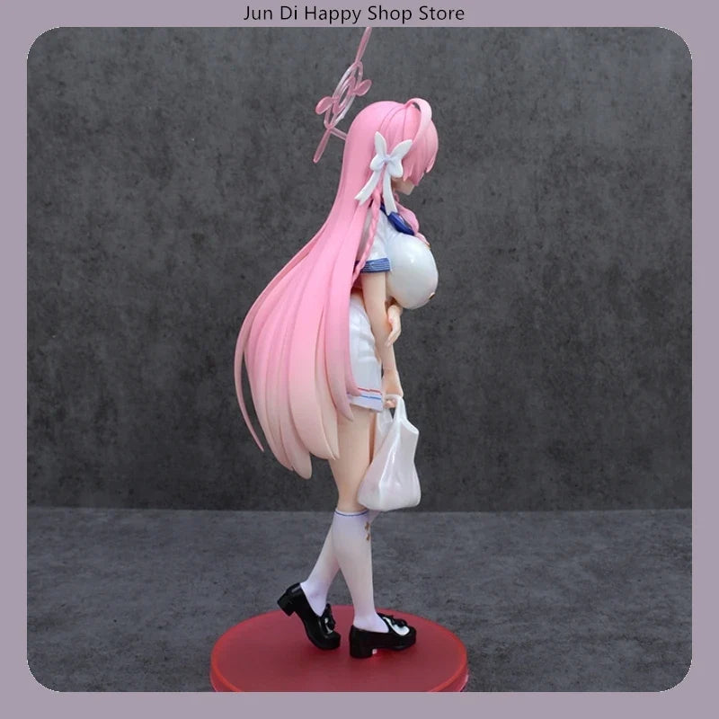 26cm Blue Archive Urawa Hanako Rainy Night School Uniform Standing Pose Anime Figure Model Statue Collection Desktop Decoration