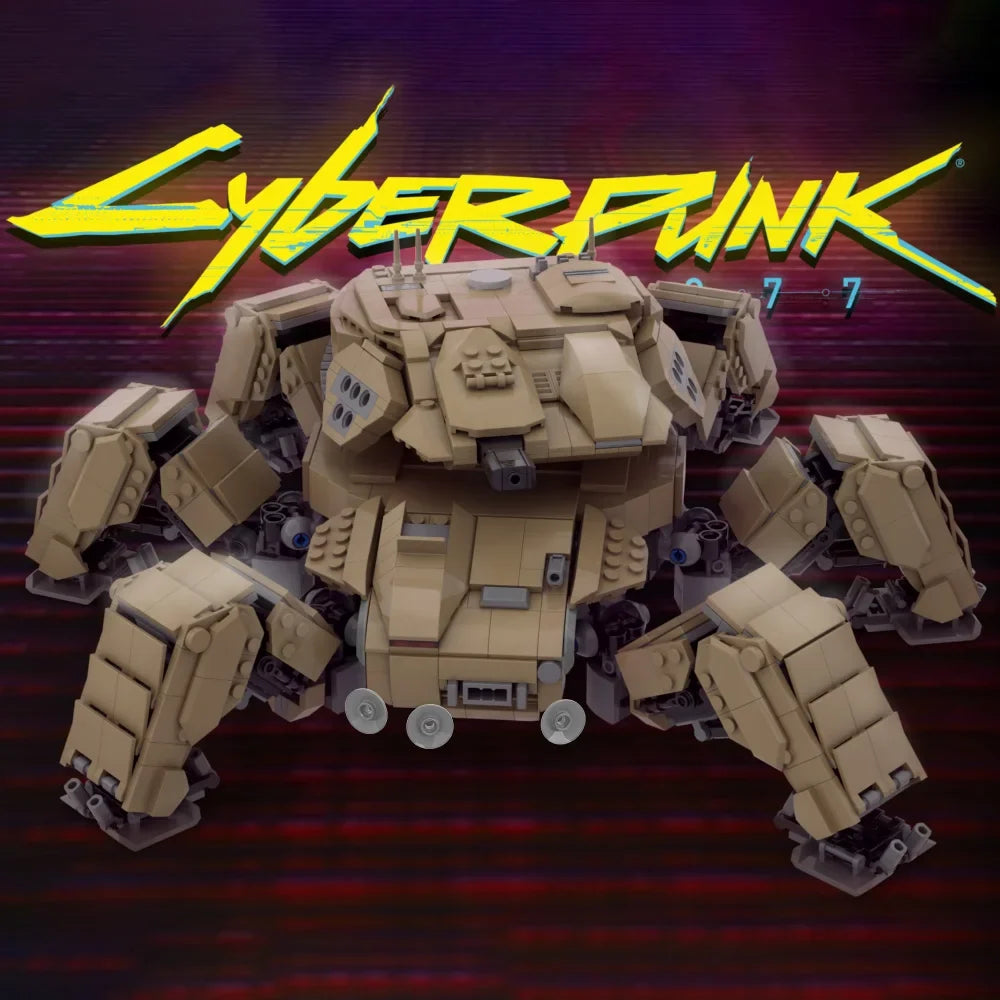 MOC Cyberpunk Chimera Model Building Blocks Mechanical Monsters Military Heavy Duty Taco Brick Toy Adult Gift