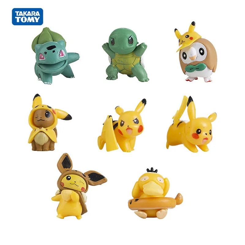 Bulk Buy Lot Pokemon Cartoons Movie Anime Figures Pikachu Snorlax Eevee High Quality Action Pet Model Toy Children Christma Gift