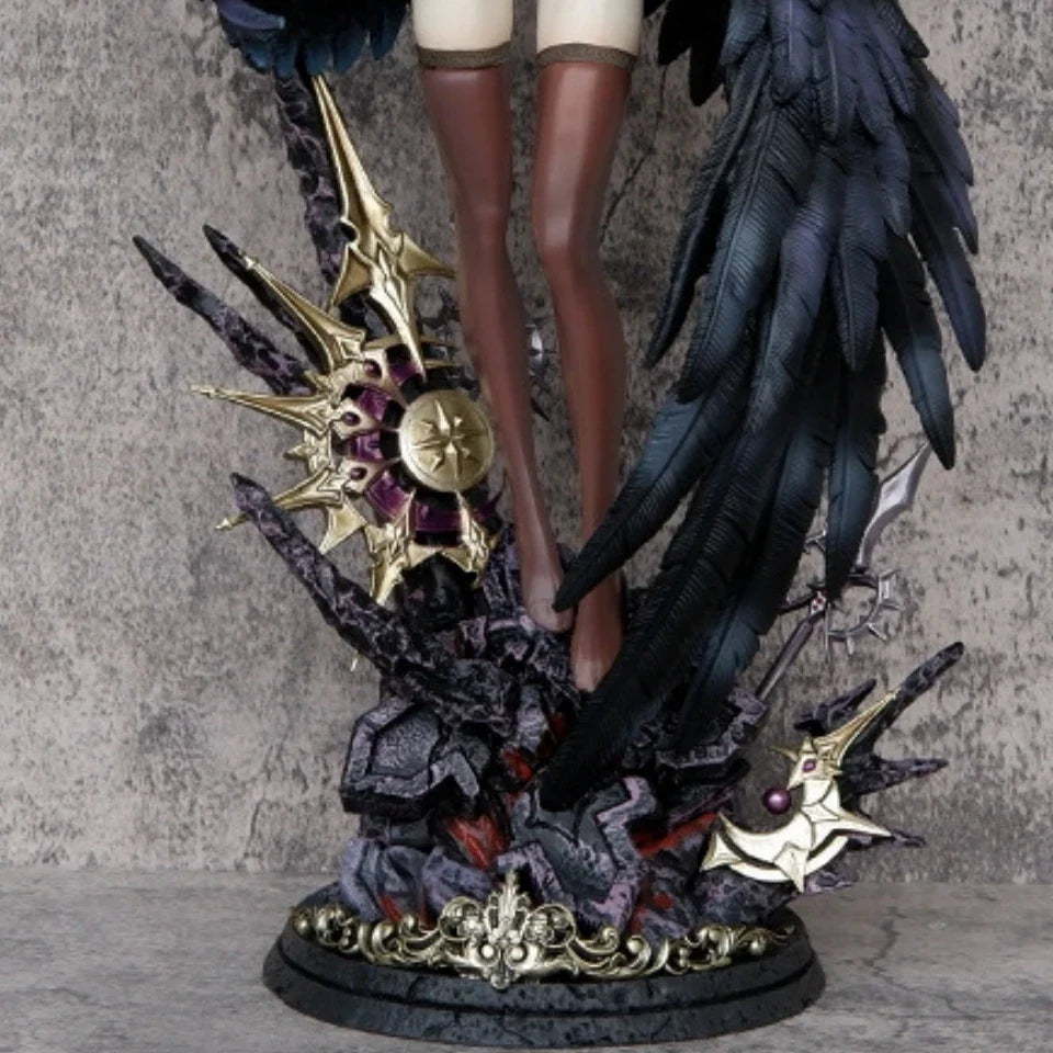 56.5cm Overlord Albedo Auspicious Day Anime Girl Figure Model Gk Statue Boys Collection Desktop Decoration Ornament Toys Gifts