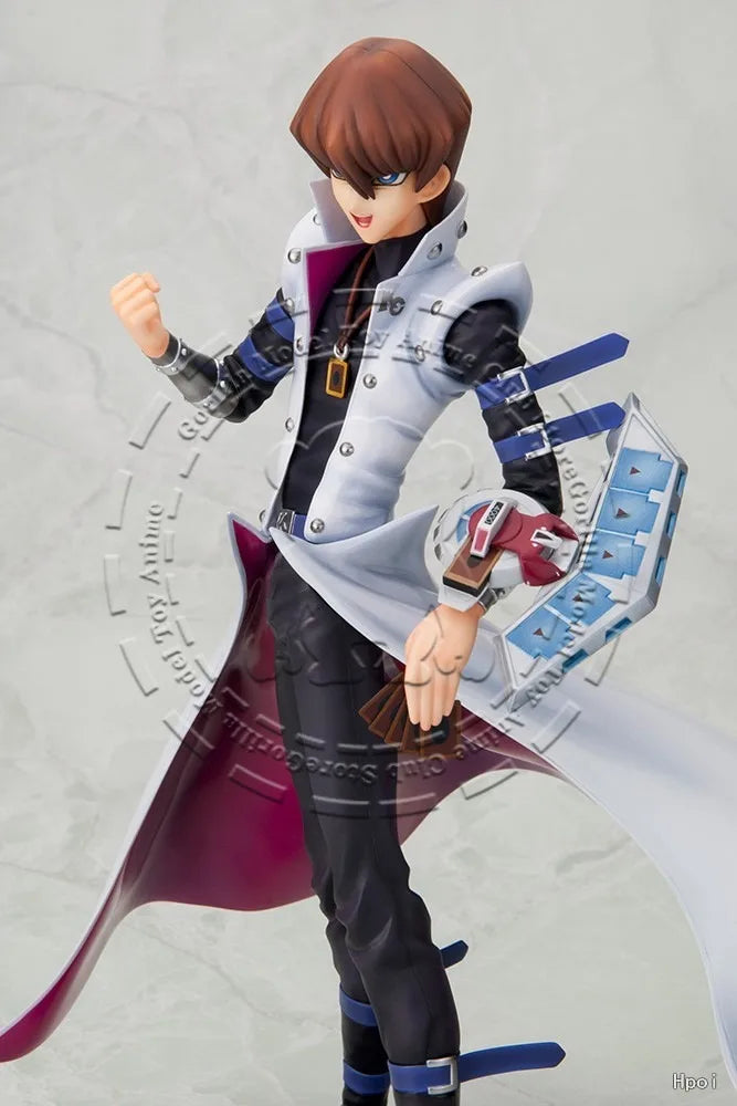In Stock Original Genuine KOTOBUKIYA ARTFX J Yu-Gi-Oh! Seto Kaiba 275mm PVC Statue Blue-Eyes White Dragon Anime Figure Model