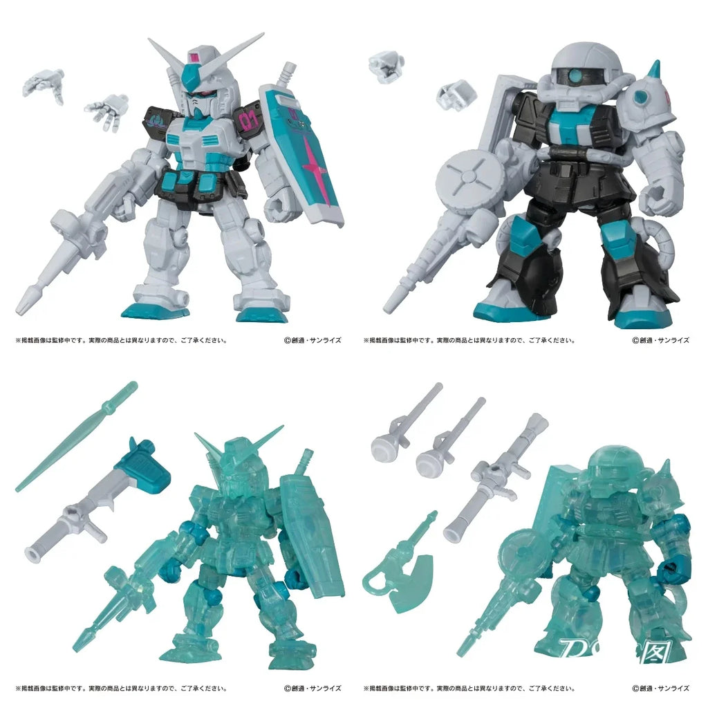 Original BANDAI GACHAPON GUNDAM x Hatsune Miku Co-branded edition PVC Anime Figures Action Figure Model Toys Christmas Gift