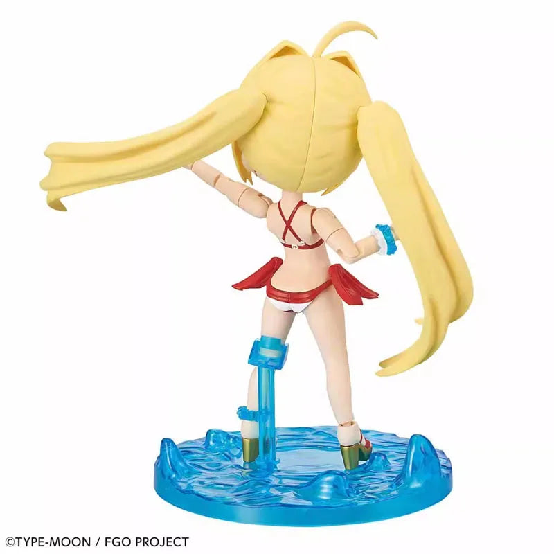 Bandai Original Fate/Grand Order Petitrits fgo Caster Nero Claudius Anime Action Figure Collection Plastic Model Kit Assembly