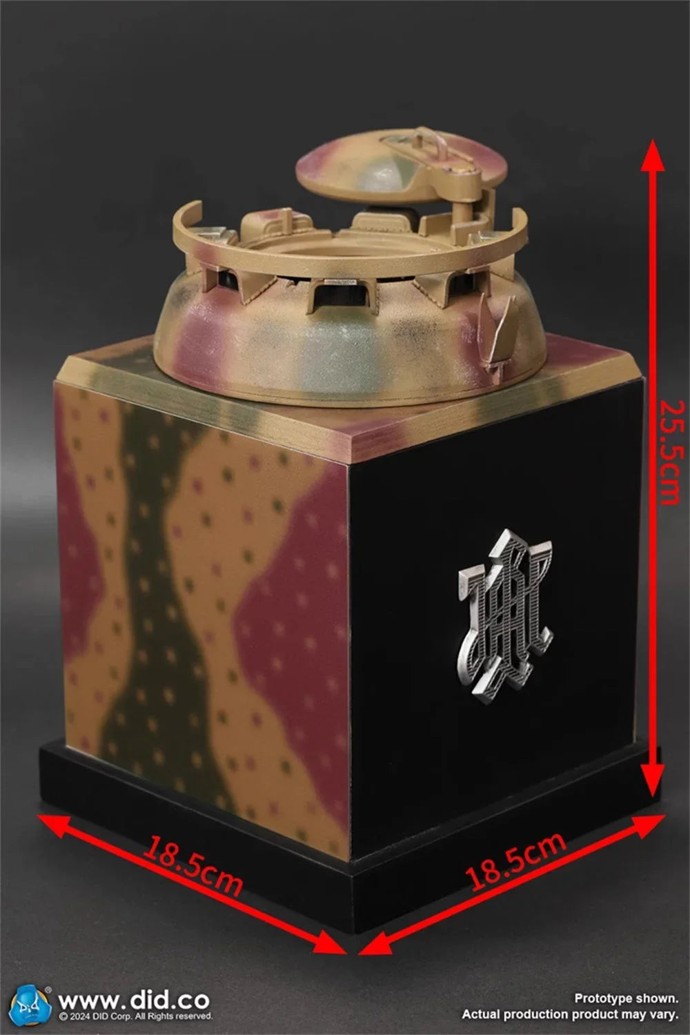 1/6th DID E60077 WWII Series Soldier Doll Tank Platform Stand with MG34 Weapon Model Not Real For 12" Scene Component Collect