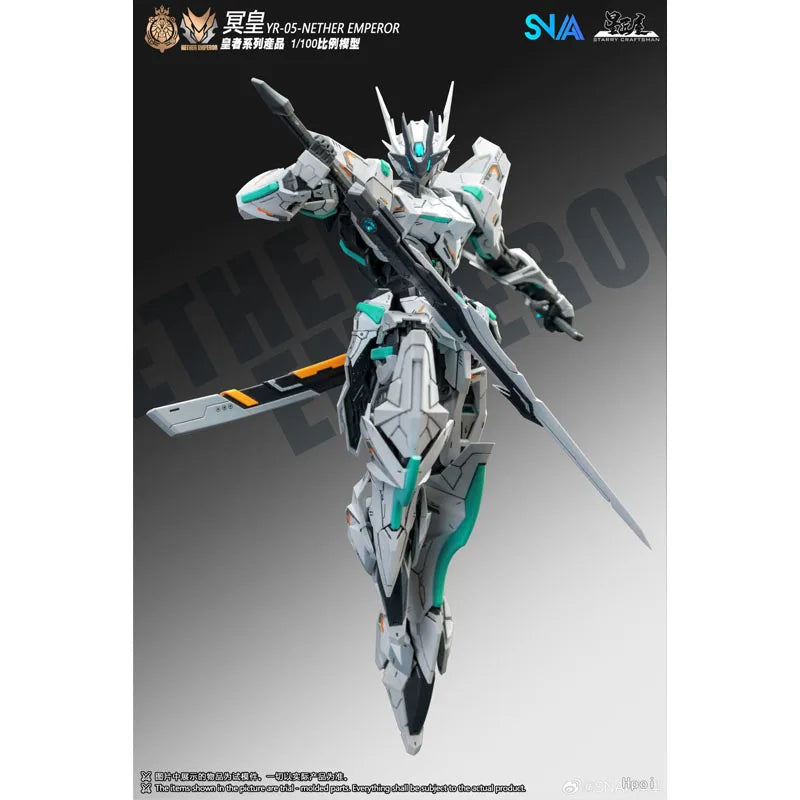 SNAA Original In Stock Model Kit 1/100 YR-05 Nether Emperor A.P Anime Action Figure Assembly Model Toys for Boys Christmas Gifts