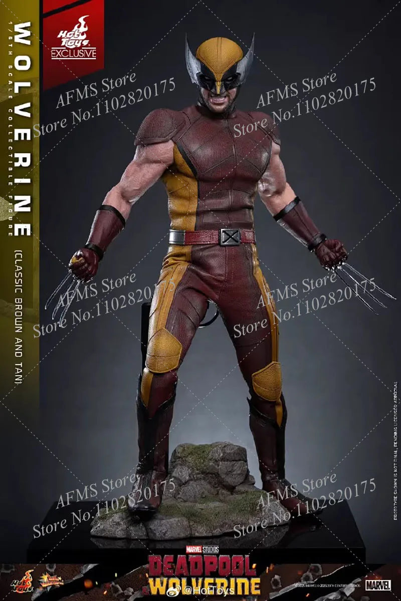 HOTTOYS MMS831 1/6 Scale Collectible Figure Deadpool Wolverine Classic Brown And Tan Warrior 12Inch Men Soldier Action Figure Mo